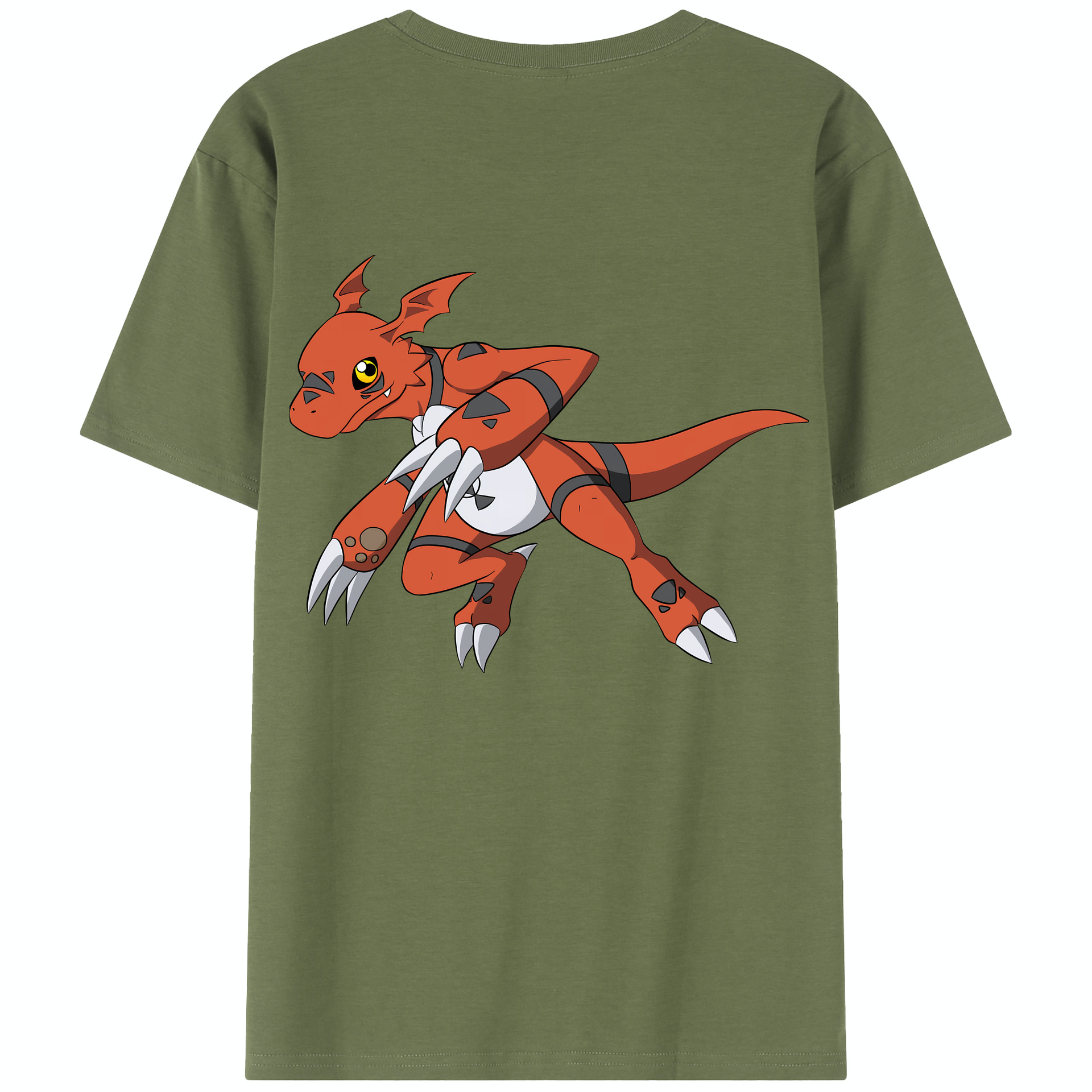 （画像用） Digimon デジタルモンスター/デジモン 綿100％半袖Tシャツ（背面プリント）